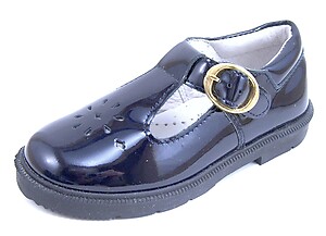 FARO F-3896 - Navy Patent T-Straps