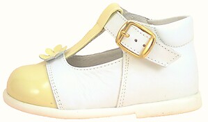 FARO F-4091 - White & Lemon High Tops - Euro 20 Size 4.5