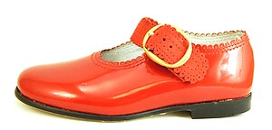 FARO F-4242 - Red Patent Mary Janes - Euro 25 Size 8
