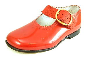 FARO F-4242 - Red Patent Mary Janes - Euro 25 Size 8