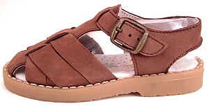 Faro F-4279 - Brown Fisherman Sandals - Euro 28 Size 10.5