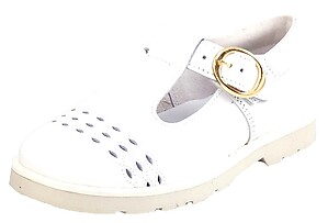 FARO F-4283 - White Leather T-Straps