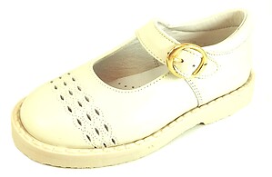 Faro F-4284 - Ivory Mary Janes - Euro 25 Size 8