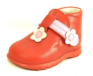 K-1012 - Red Flower Boots - European 19 Size 4