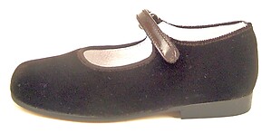 K-1018 - Brown Velvet Mary Janes