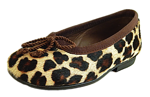 K-1052 - Leopard Print Ballet Flats - Euro 24 Size 7