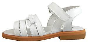 K-1066 - White Leather Dress Sandals