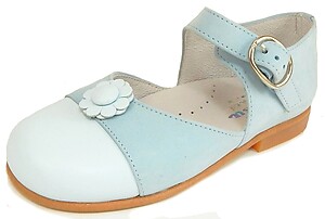 K-1078 - Light Blue Mary Janes - Euro 25 Size 8