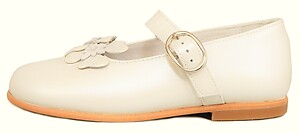 K-1082 (Sale) - Ivory Pearlized Mary Janes