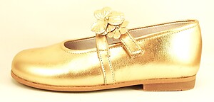 K-1087 - Gold Mary Janes - Euro 26 Size 9
