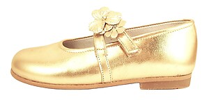 K-1087 - Gold Mary Janes - Euro 26 Size 9