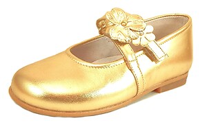 K-1087 - Gold Mary Janes - Euro 26 Size 9