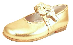 K-1087 - Gold Mary Janes - Euro 26 Size 9