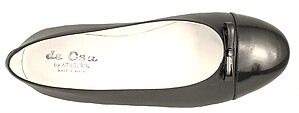 K-1092 - Black Cap Toe Ballet Flats