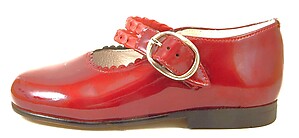 K-1122 - Red Patent Mary Janes - Euro 24 Size 7