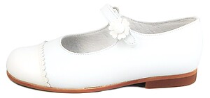 K-1220 - White Cap Toe Mary Janes