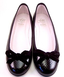 K-285 - Black Snake-Reptile Ballet Flats