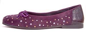 FARO K-352 - Purple Suede Ballet Flats