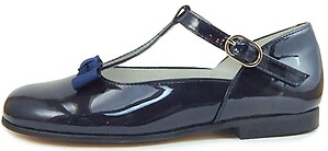 K-4882 - Navy Patent T-Straps