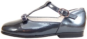 K-4882 - Silver Patent T-Straps