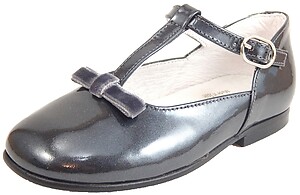 K-4882 - Silver Patent T-Straps