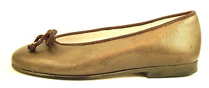 P-9838 - Brown Metallic Ballet Flats