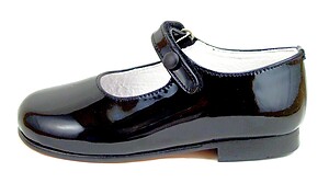 P-2550 - Dark Navy Patent Mary Janes