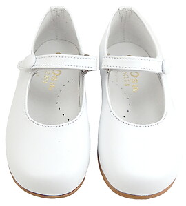 P-2550 - White Button Mary Janes