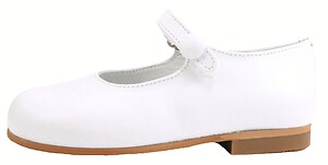 P-2550 - White Button Mary Janes