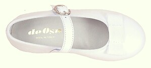 P-9832 - White Tuxedo Bow Mary Janes