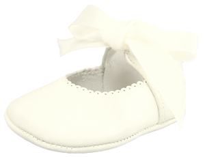 PR-229 - Ivory Dress Pram Shoes