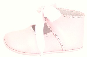 PR-229 - Pink Dress Crib Pram Shoes