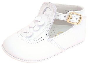 PR-233 (Sale) - White Dress Crib Shoes