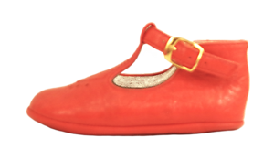 PR-338 - Red Crib Shoes - Euro 17 Size 2