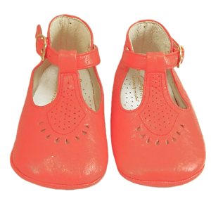 PR-338 - Red Crib Shoes - Euro 17 Size 2