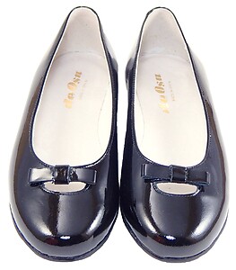 S-1394 - Black Patent Ballet Flats