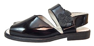 S-5006 - Black Patent Sandals - Euro 25 Size 8