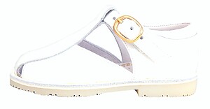 S-6579 - White Patent Shoe-Sandals