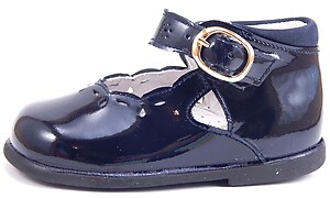S-7732 - Navy Patent Dress Shoes