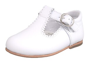 TI-124 - Classic White Dress T-Straps