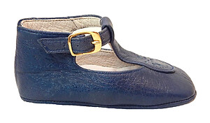 TI-344 - Navy Crib Shoes - European 17 Size 2