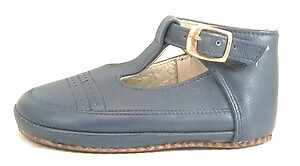 T-638 - Navy T-Straps - Euro 18 Size 3