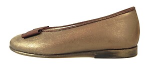A-1182 - Brown Metallic Ballet Flats