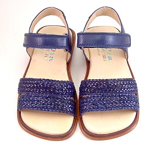 B-6332 - Navy Blue Woven Sandals