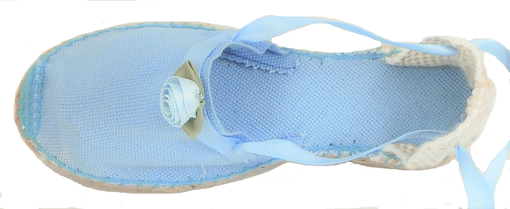 E-11 - Light Blue Espadrilles with Roses