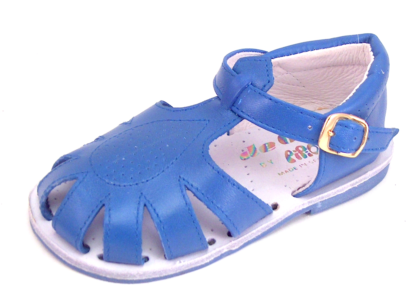 440 - Baby/Toddler Blue Leather Sandals