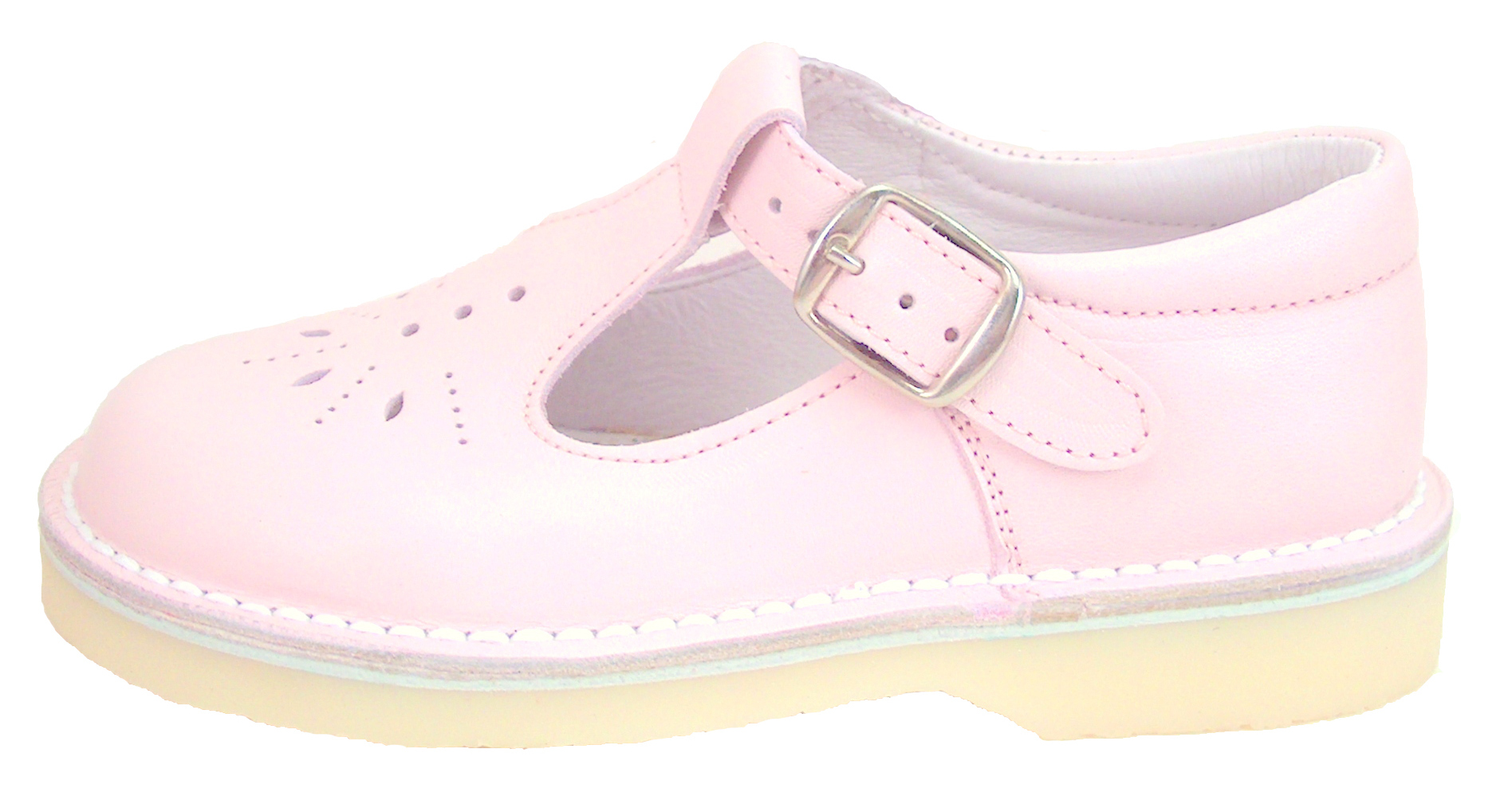 FARO 5J0891 - Pink Leather T-Straps