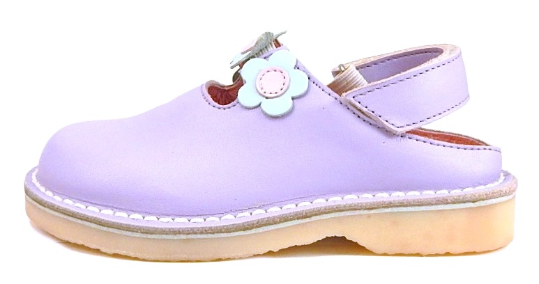 FARO 5N1112 - Lavender Flower Clogs - Euro 25 Size 8