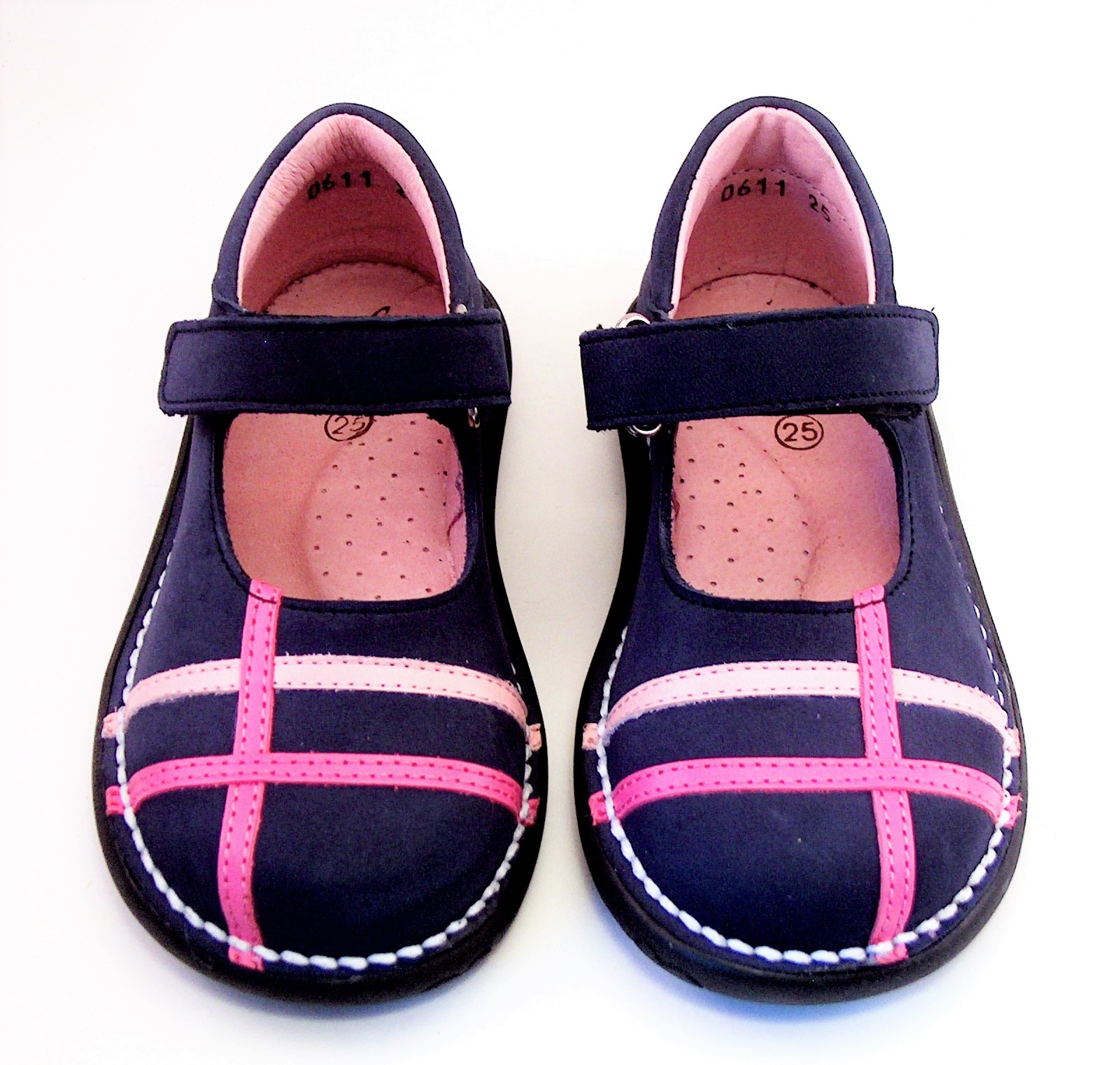 FARO 5T0611 - Navy & Pink Mary Janes