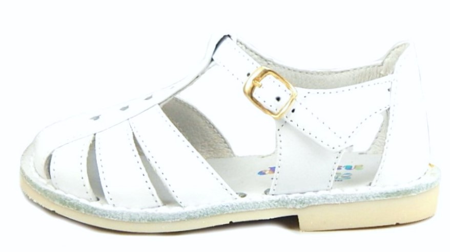 8064 - White Heart Fisherman Sandals